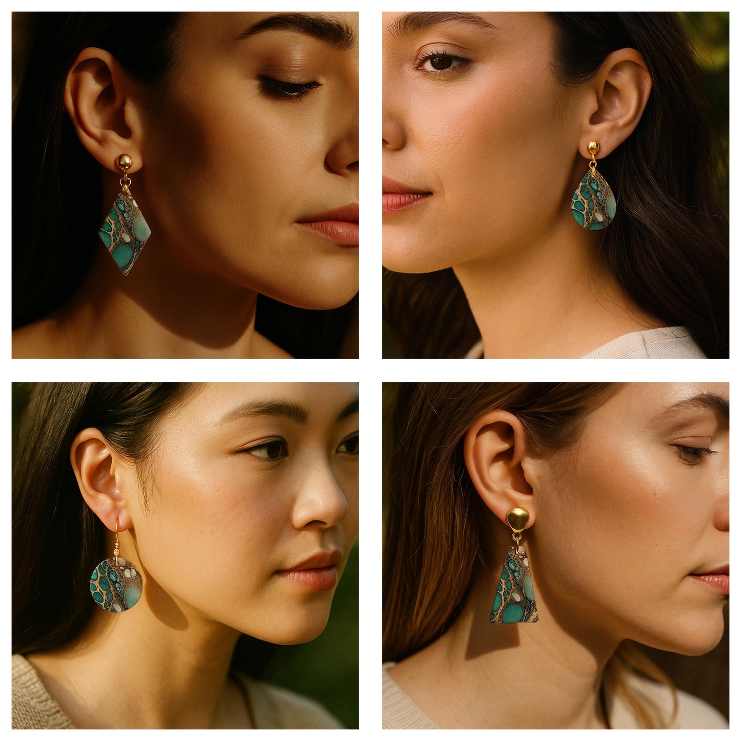 Liquid Cells Transfer paper for polymer Clay Earring Making - Water Soluble Transfer Sheet 4x5.5 in