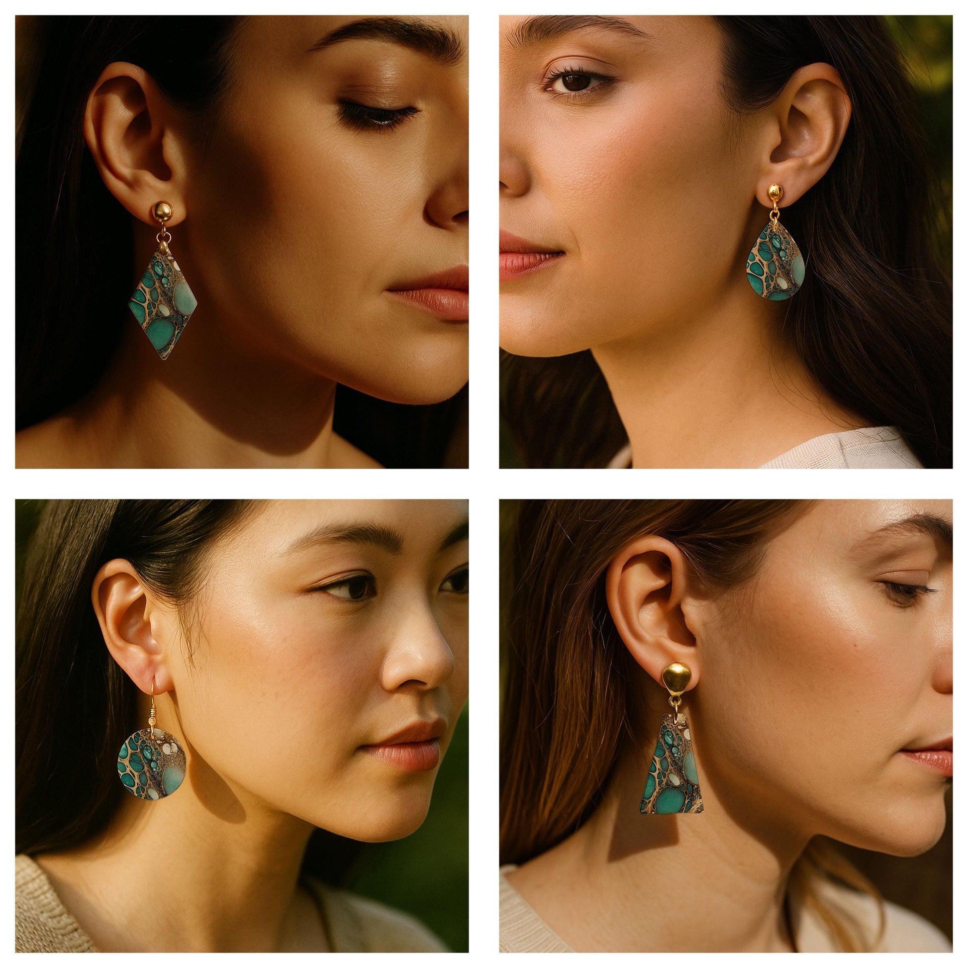 Liquid Cells Transfer paper for polymer Clay Earring Making - Water Soluble Transfer Sheet 4x5.5 in