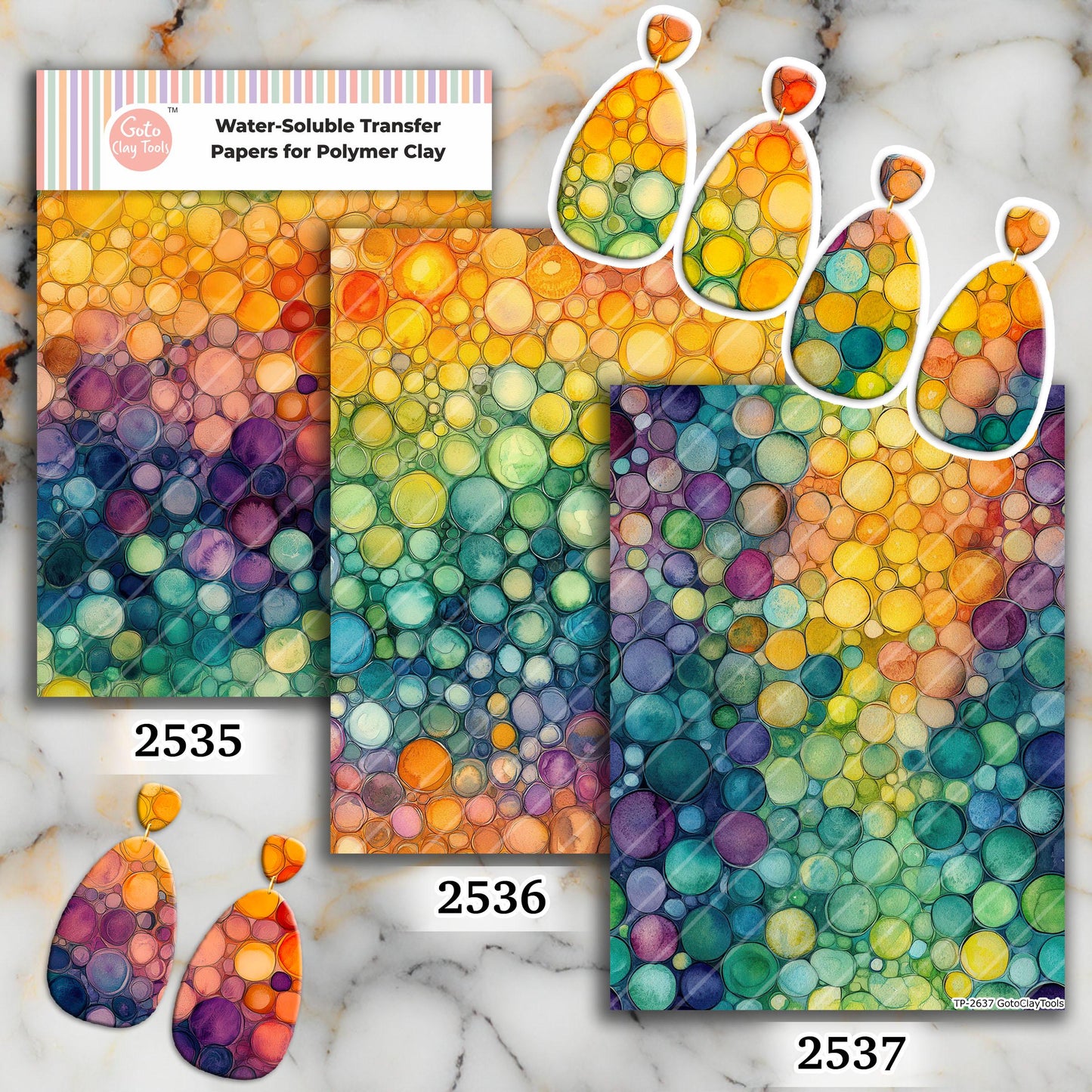 watercolor Colorful bubbles