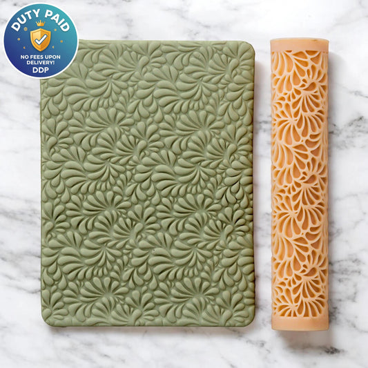 Scallop Drops Texture Roller, Polymer Clay Texture Roller, Clay Texture Roller, Polymer Clay Roller, Texture Roller for Earring making #130