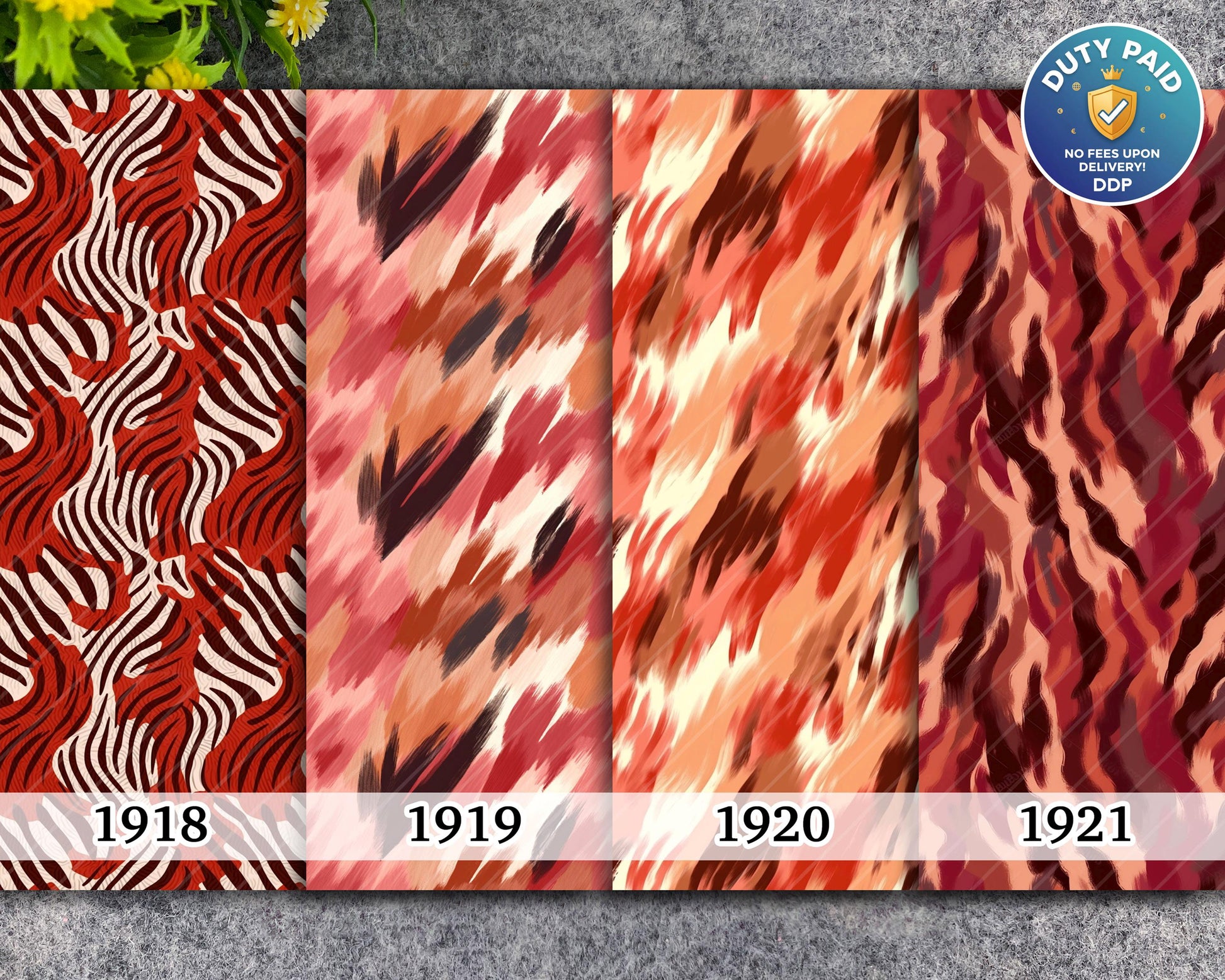 Animal Print Water Soluble Transfer Paper for Polymer Clay