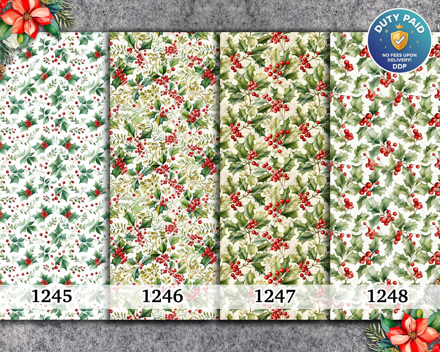 Christmas Water Soluble Transfer Paper: Polymer Clay Image Transfers