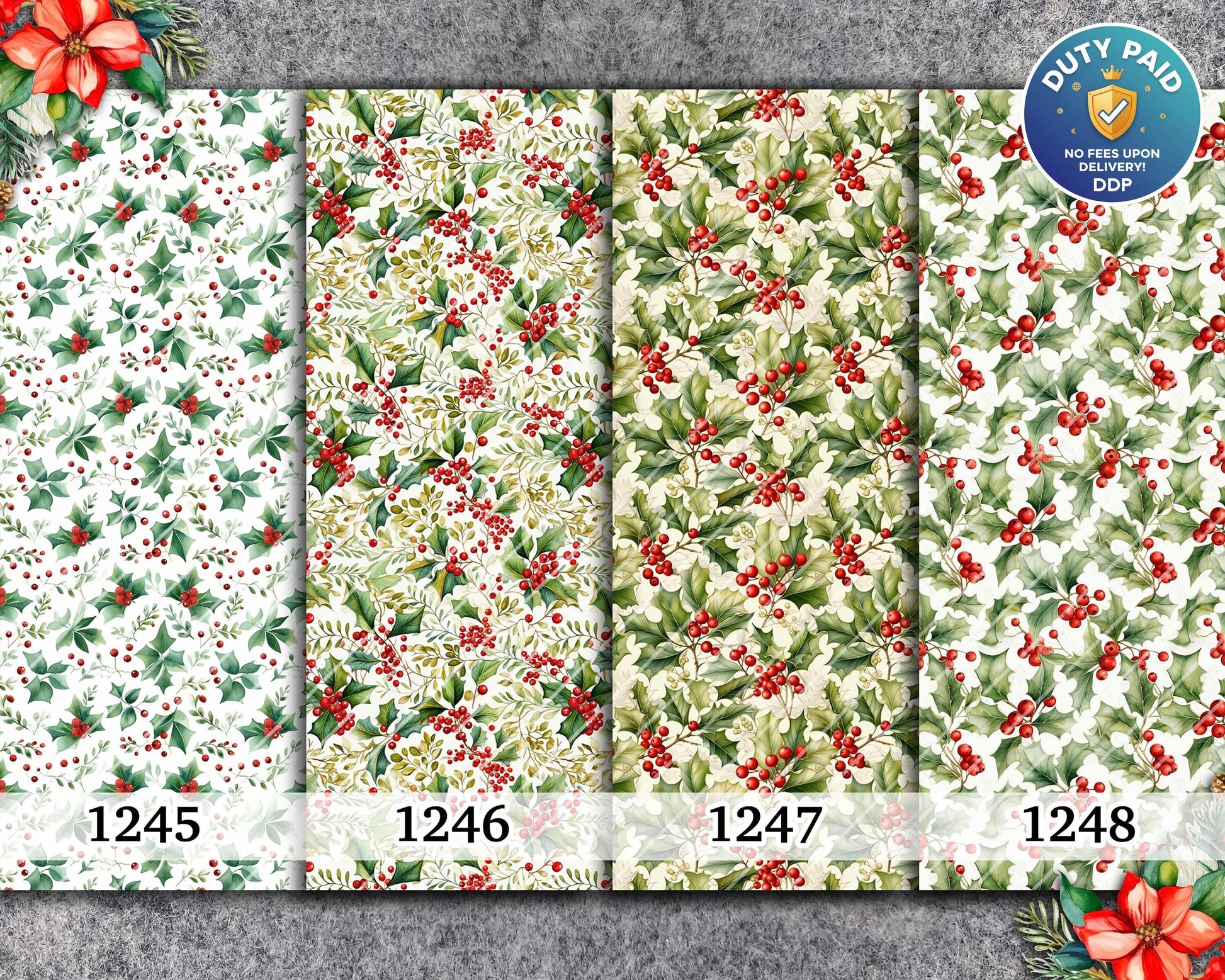 Christmas Water Soluble Transfer Paper: Polymer Clay Image Transfers