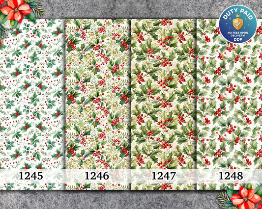 Christmas Water Soluble Transfer Paper: Polymer Clay Image Transfers