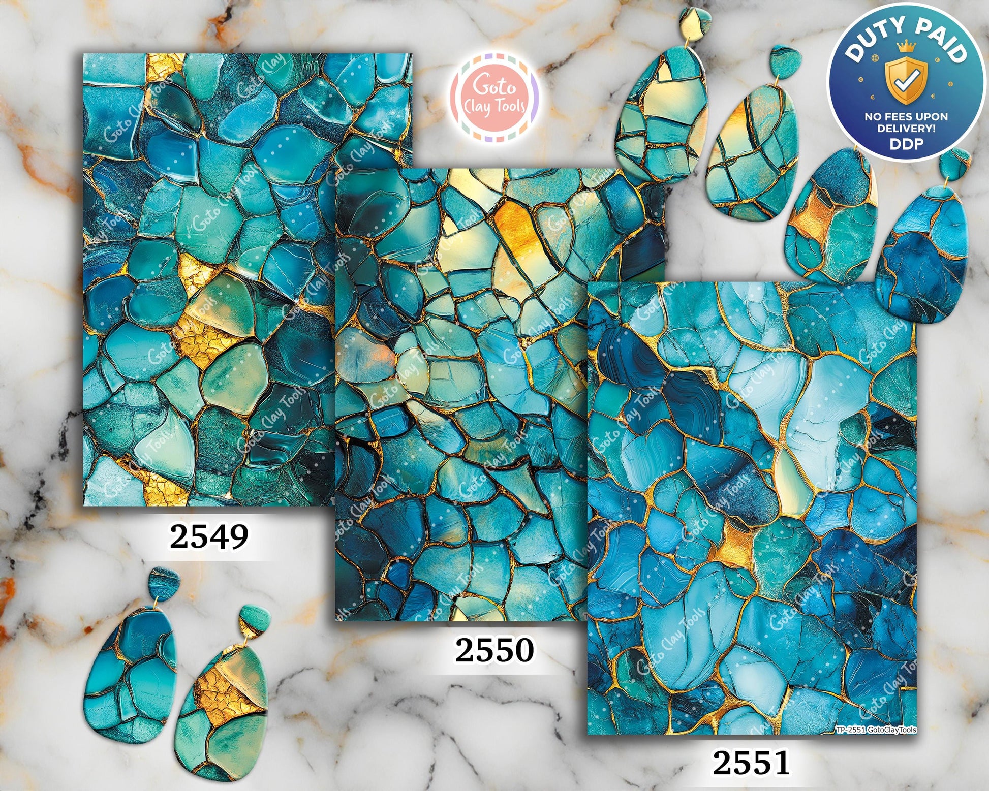 Polymer Clay Transfer Paper: Green Stained Glass, Water Soluble (4x5.5 inches)