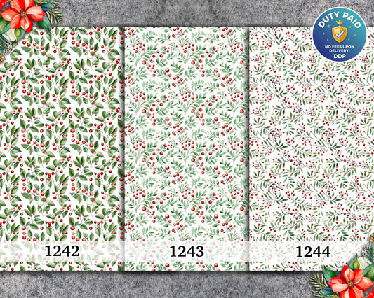 Christmas Polymer Clay Transfer Paper: Water Soluble Image Transfers