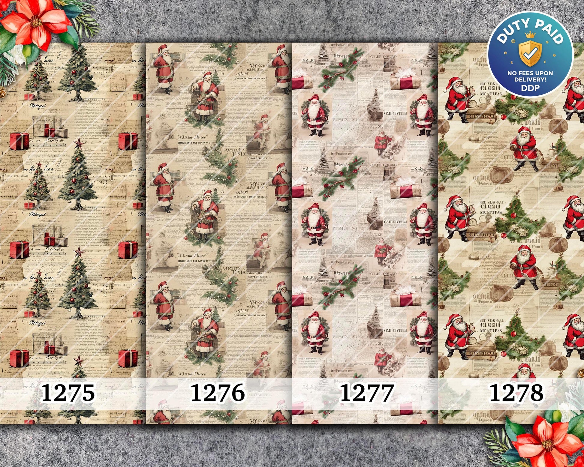 Christmas Polymer Clay Image Transfers: Water Soluble Paper (4x5.5 inches)