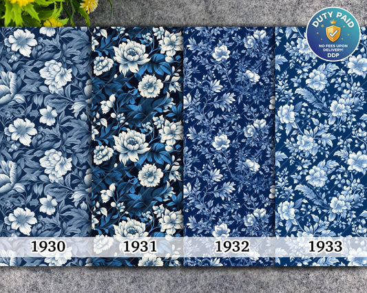 Water soluble Transfer paper for polymer clay, Chinoiserie floral pattern, polymer clay image transfers, magic transfer paper