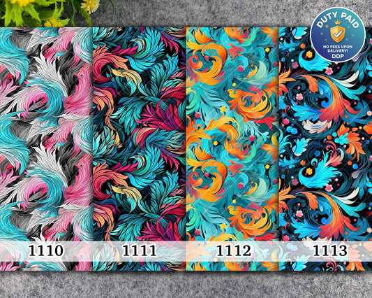 Water soluble Transfer paper for polymer clay, Swirling ornamental pattern, polymer clay image transfers, magic transfer paper