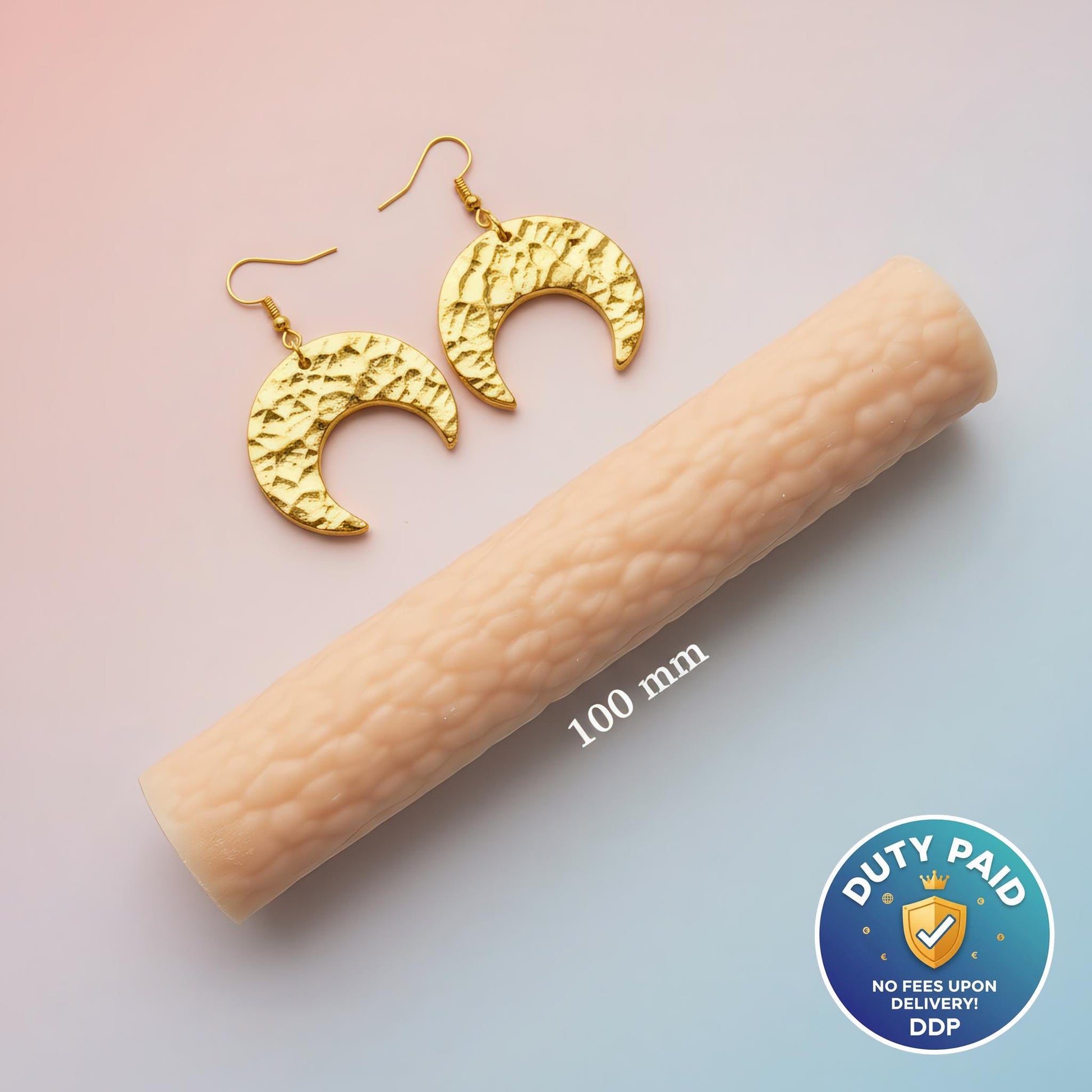 Beaten Clay Texture Roller, Polymer Clay Texture Roller, Resin Hand Roller for Polymer Clay, Polymer Clay Tools #102