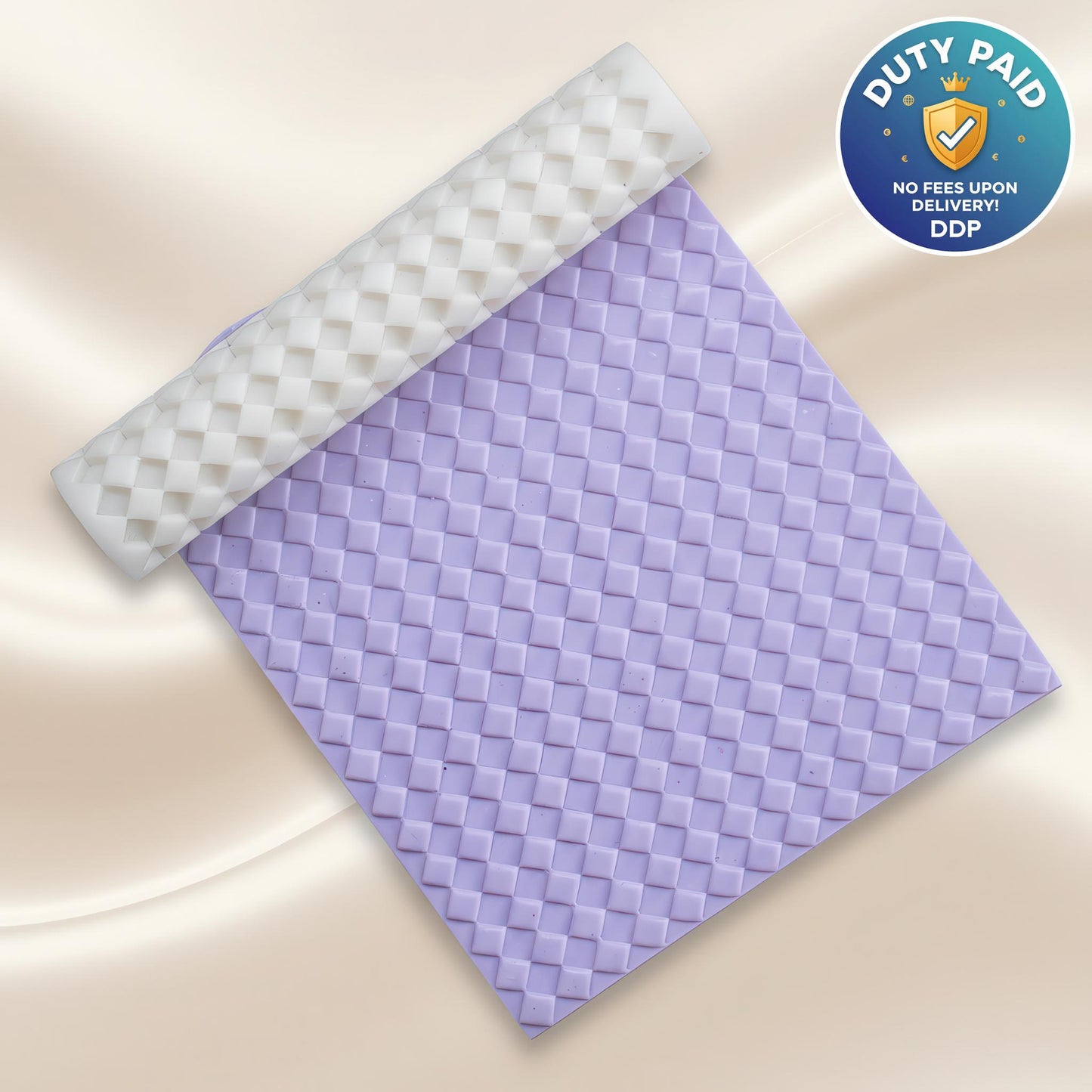 Diamond Texture Roller for Polymer Clay Earrings | Clay Texture Roller | Pottery Roller | Clay Texture Tool | Hand Roller