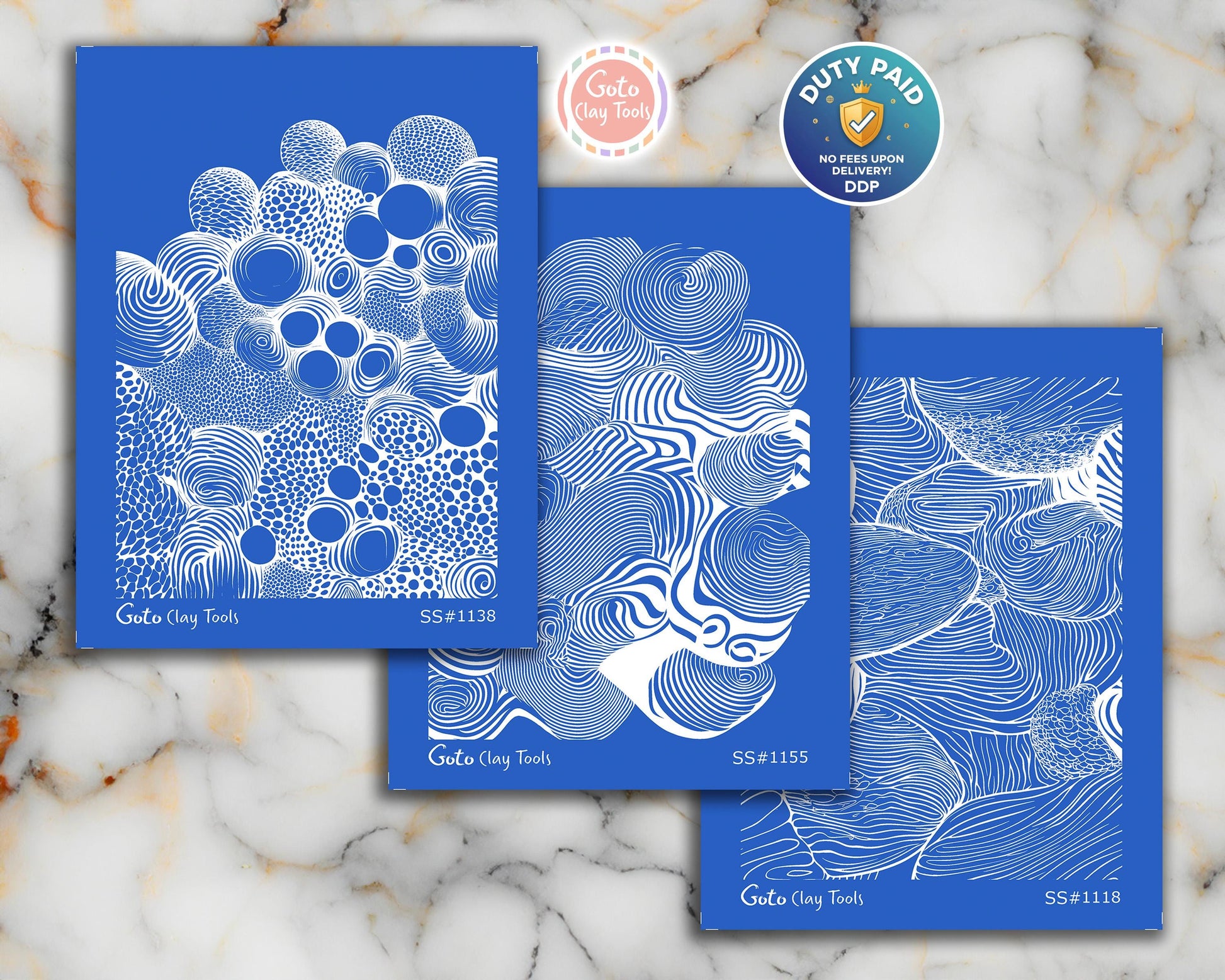 Zentangle Silk screens for Polymer Clay, Clay Stencils, Polymer Clay Silkscreens, Silk screens for Clay, Polymer Clay Silk screens R1SS7