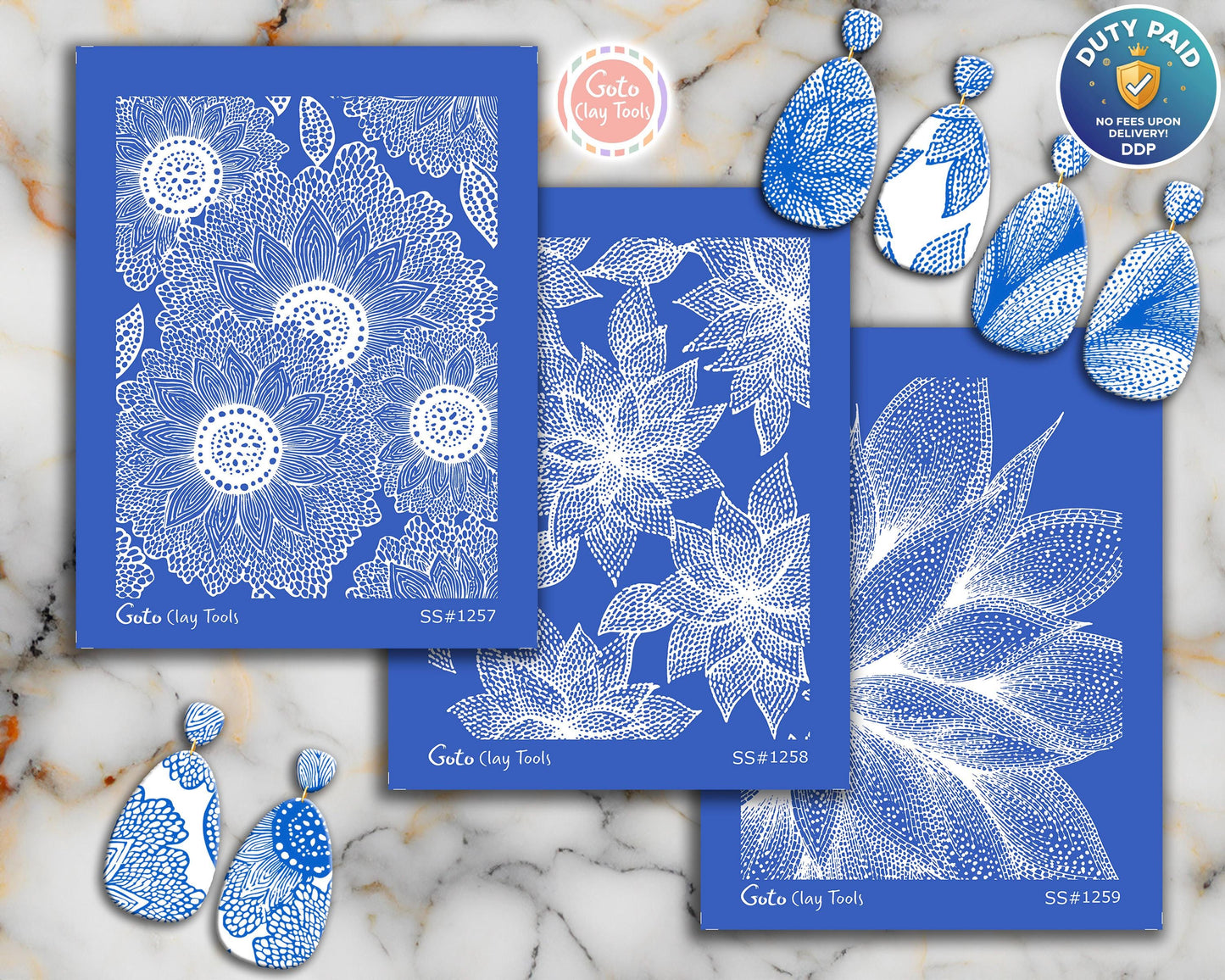 Detailed Floral Petal Silkscreen for Polymer Clay | Mandala Flower Pattern | Abstract Botanical Texture 9.5×12.5 cm #SS26-23