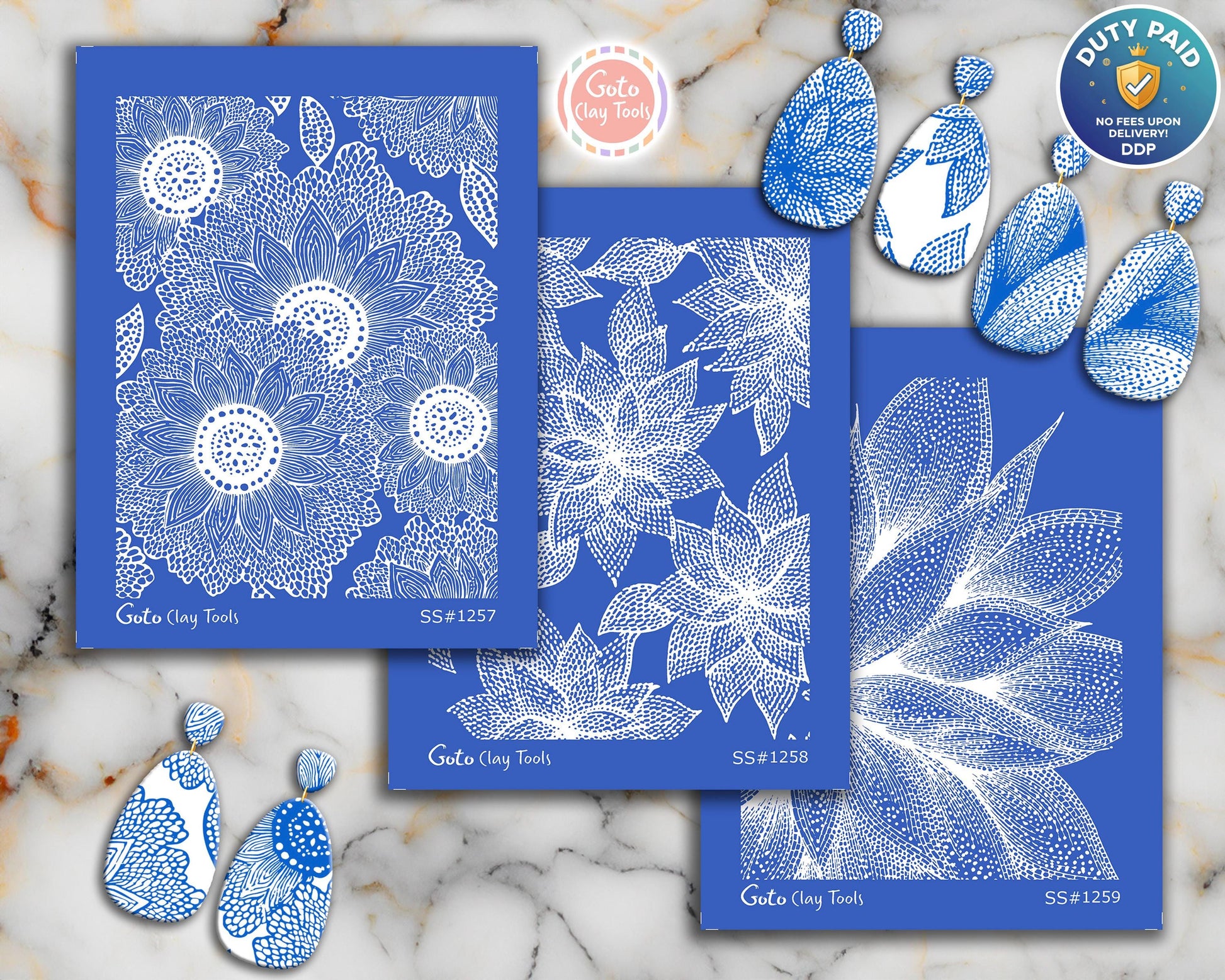 Detailed Floral Petal Silkscreen for Polymer Clay | Mandala Flower Pattern | Abstract Botanical Texture 9.5×12.5 cm #SS26-23