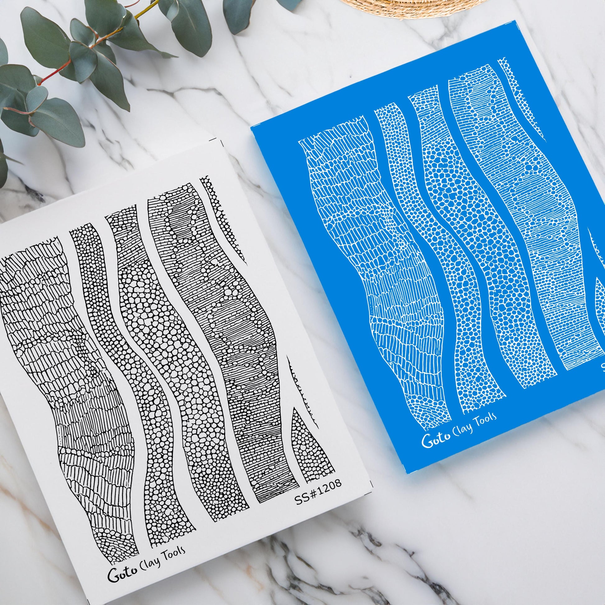 Organic Wood Grain Texture Silkscreen for Polymer Clay | Abstract Bark Line Design | 9.5×12.5 cm Clay Printing Screen #SS26-6