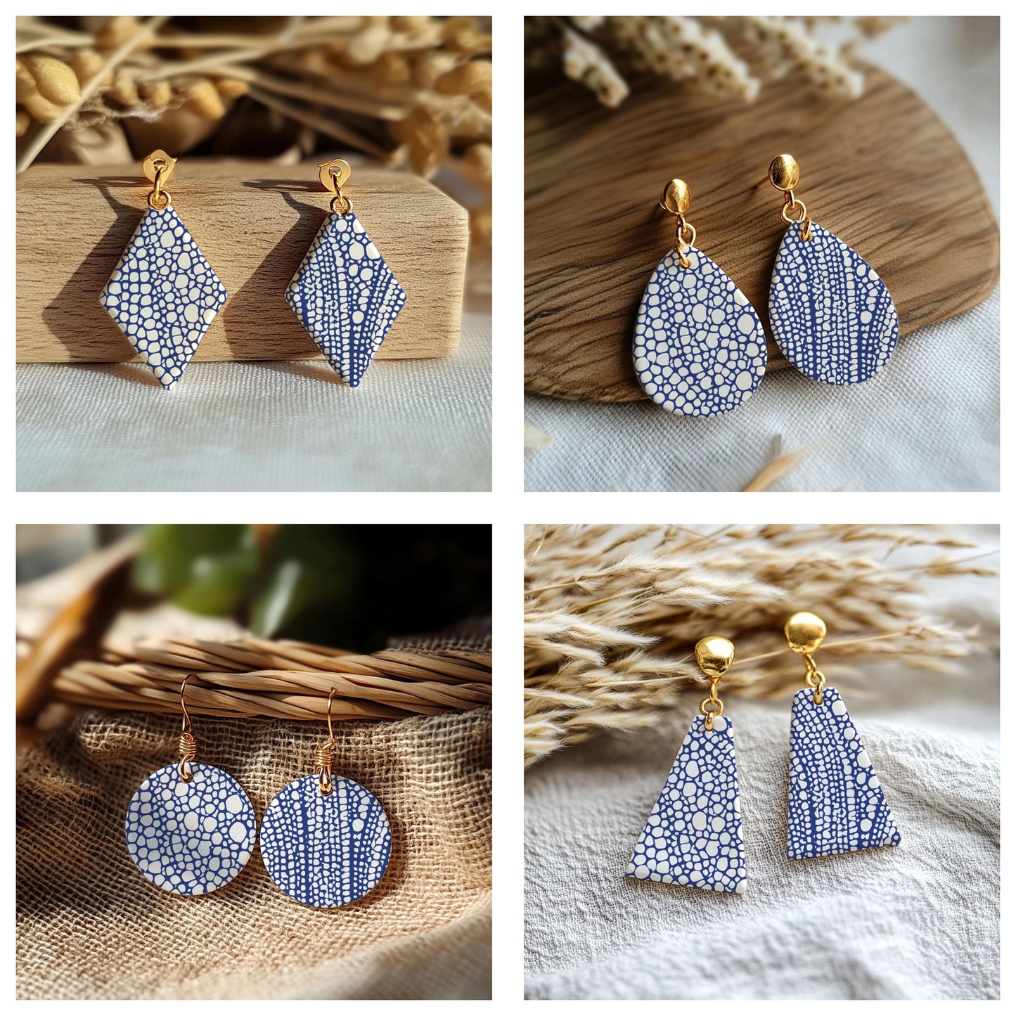 Abstract Organic Flow Silkscreen for Polymer Clay | River Stone & Cellular Texture Print Screen 9.5×12.5 cm #SS26-7