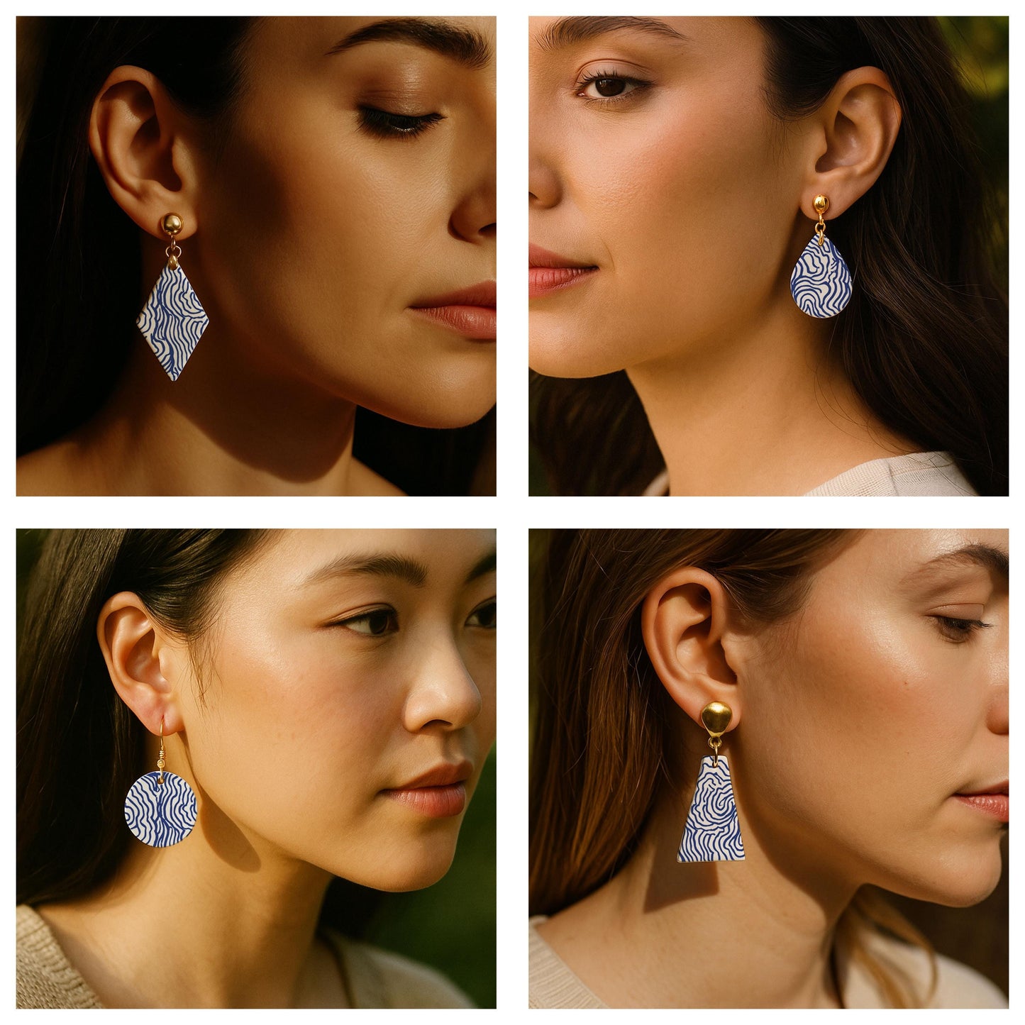 Topographic Contour Line Silkscreen for Polymer Clay | Abstract Map & Flowing Line Texture Print Screen 9.5×12.5 cm #SS26-16