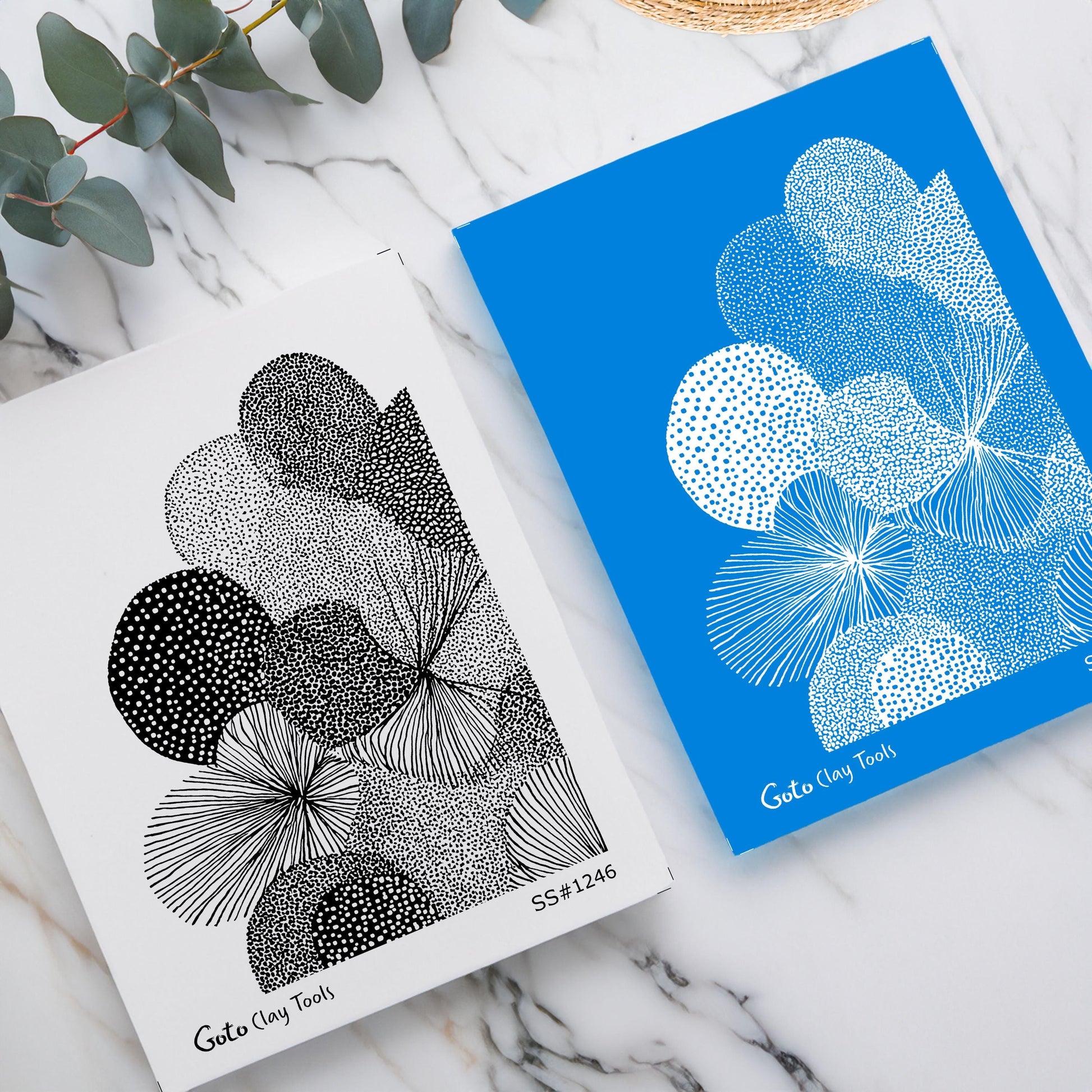 Abstract Organic Dot Texture Silkscreen for Polymer Clay | Modern Stippling Pattern | Printable 9.5×12.5 cm #SS26-19