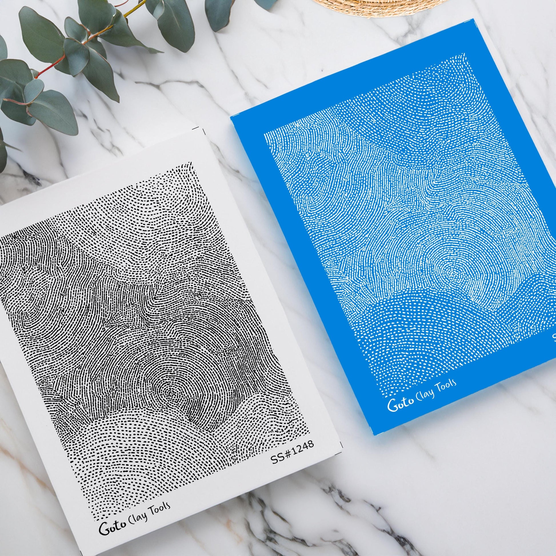 Abstract Ripple & Concentric Circle Silkscreen for Polymer Clay | Organic Spiral Texture | Printable 9.5×12.5 cm #SS26-20