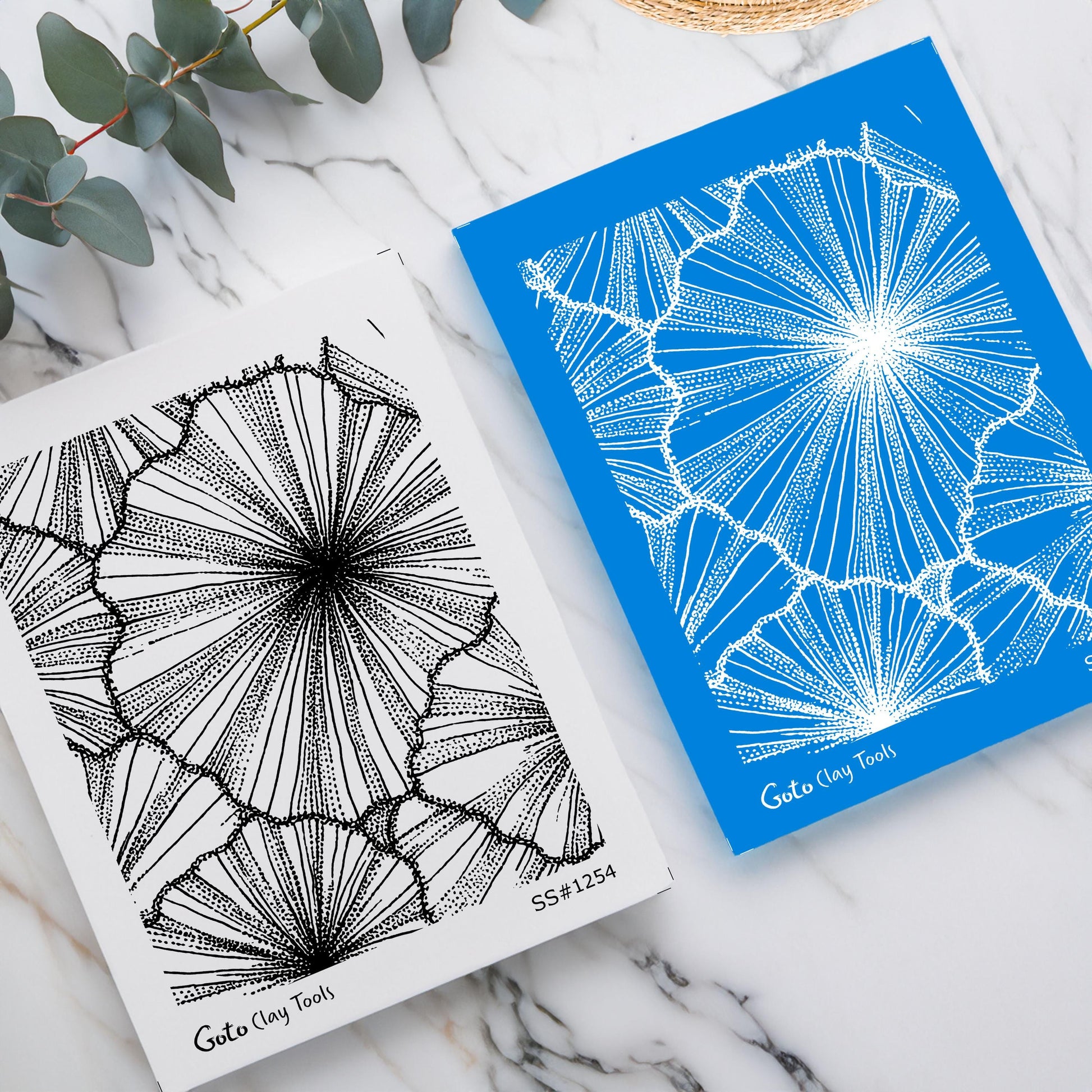 Abstract Floral Burst & Line Texture Silkscreen for Polymer Clay | Organic Petal Pattern | 9.5×12.5 cm #SS26-22