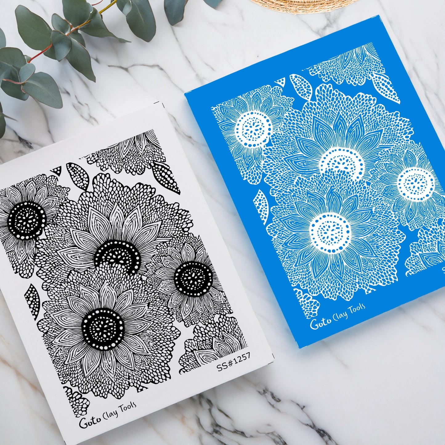 Detailed Floral Petal Silkscreen for Polymer Clay | Mandala Flower Pattern | Abstract Botanical Texture 9.5×12.5 cm #SS26-23