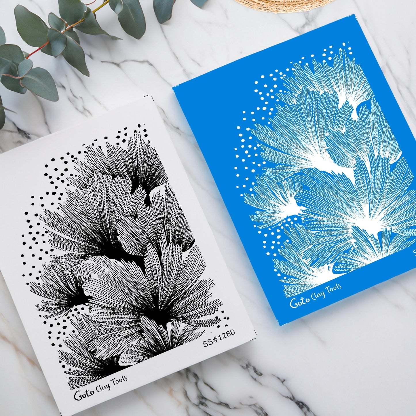 Silkscreen for Polymer Clay Earrings: Stencil SS26-33