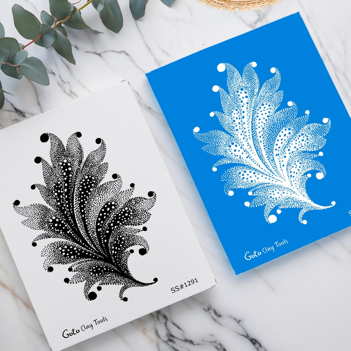 Silkscreen for Polymer Clay Earrings: Stencil SS26-34