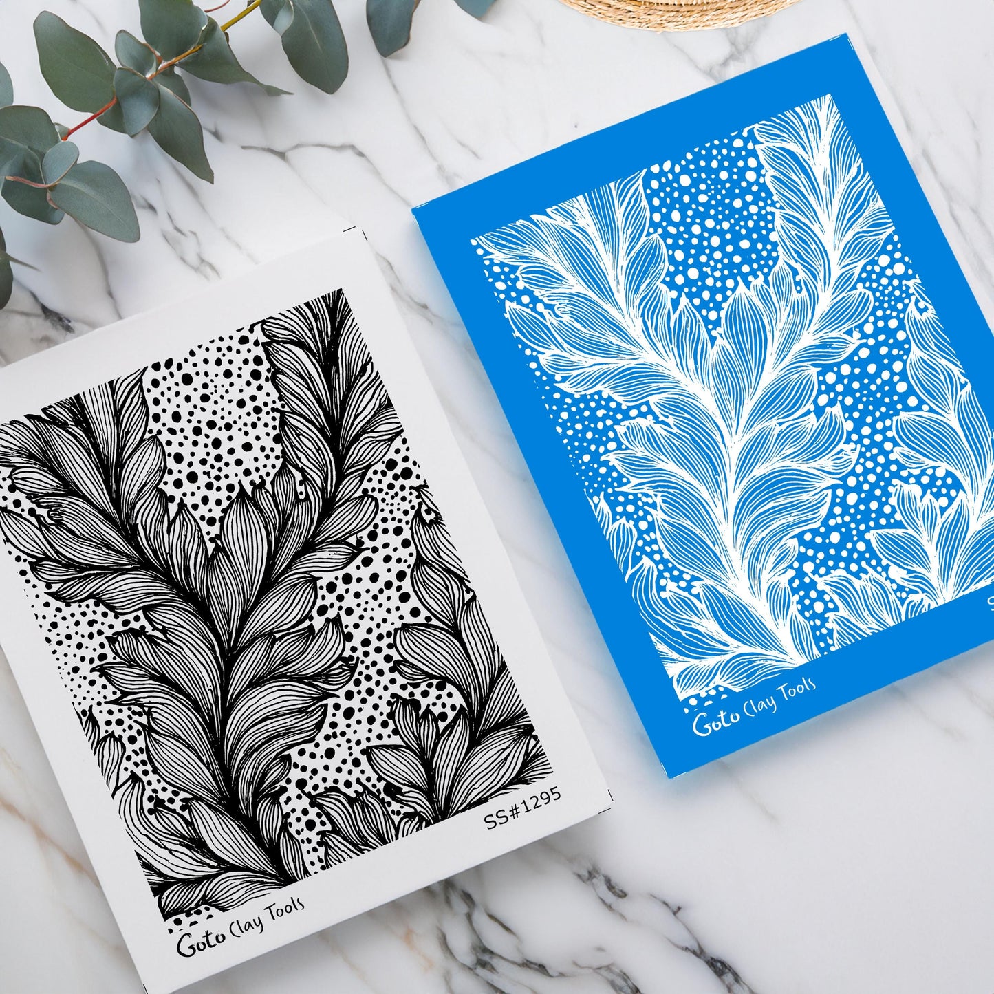 Silkscreen for Polymer Clay Earrings: Stencil SS26-35