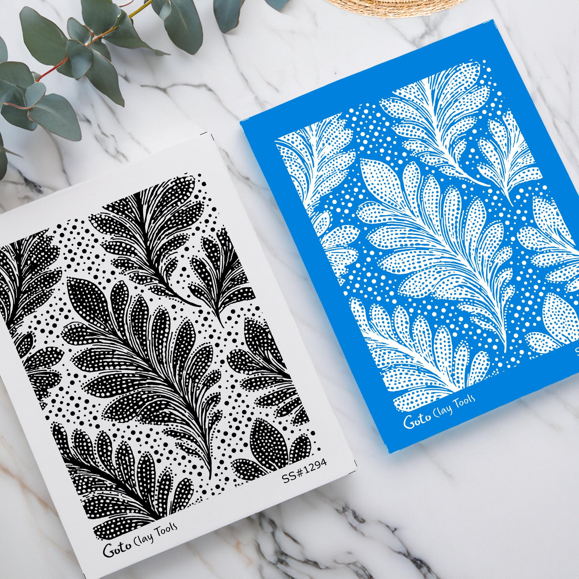 Silkscreen for Polymer Clay Earrings: Stencil SS26-35