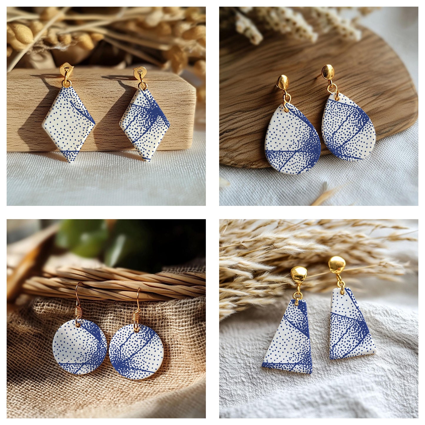 Silkscreen for Polymer Clay Earrings: Stencil SS26-40