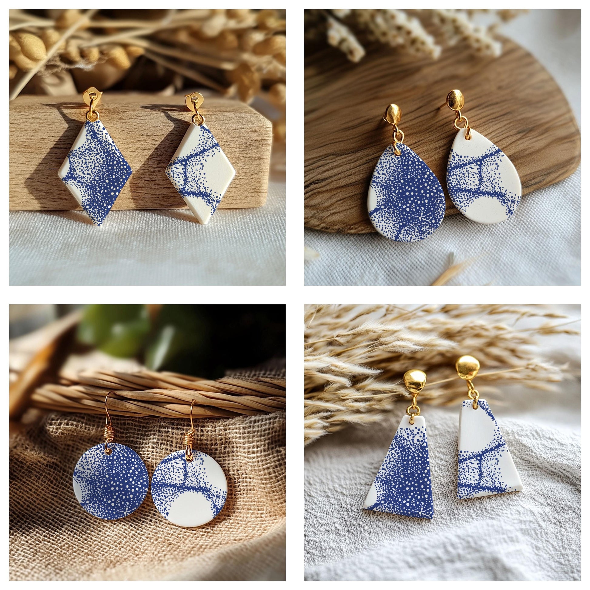 Silkscreen for Polymer Clay Earrings: Stencil SS26-41