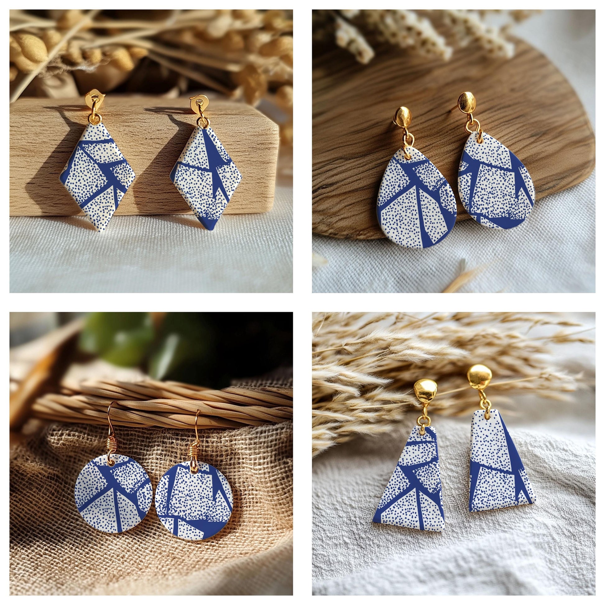 Silkscreen for Polymer Clay Earrings: Stencil SS26-42
