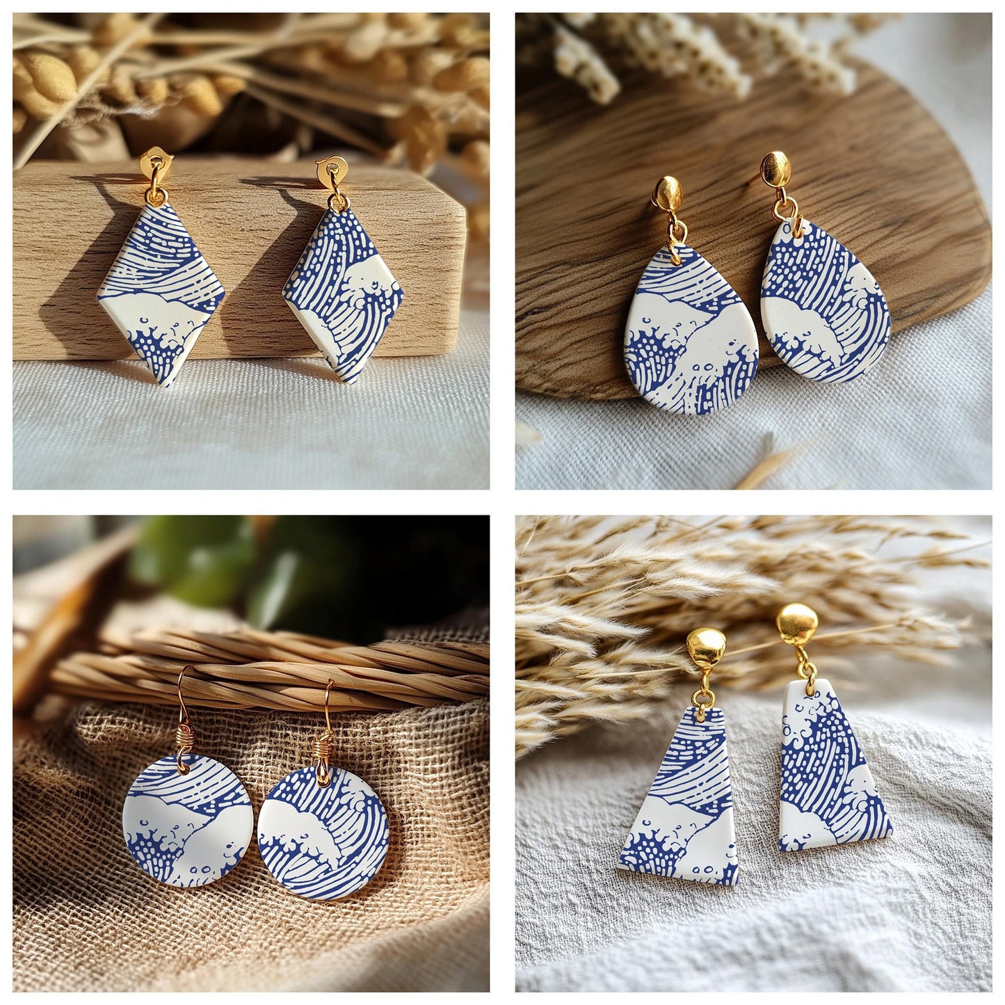Silkscreen for Polymer Clay Earrings: Stencil SS26-50