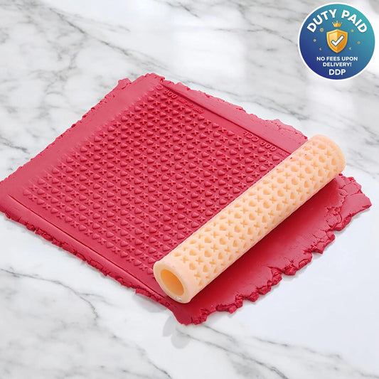 X Heart Texture Roller, Polymer Clay Texture Roller, Clay Texture Roller, Texture Roller for Polymer Clay, Texture Roller #CCF6