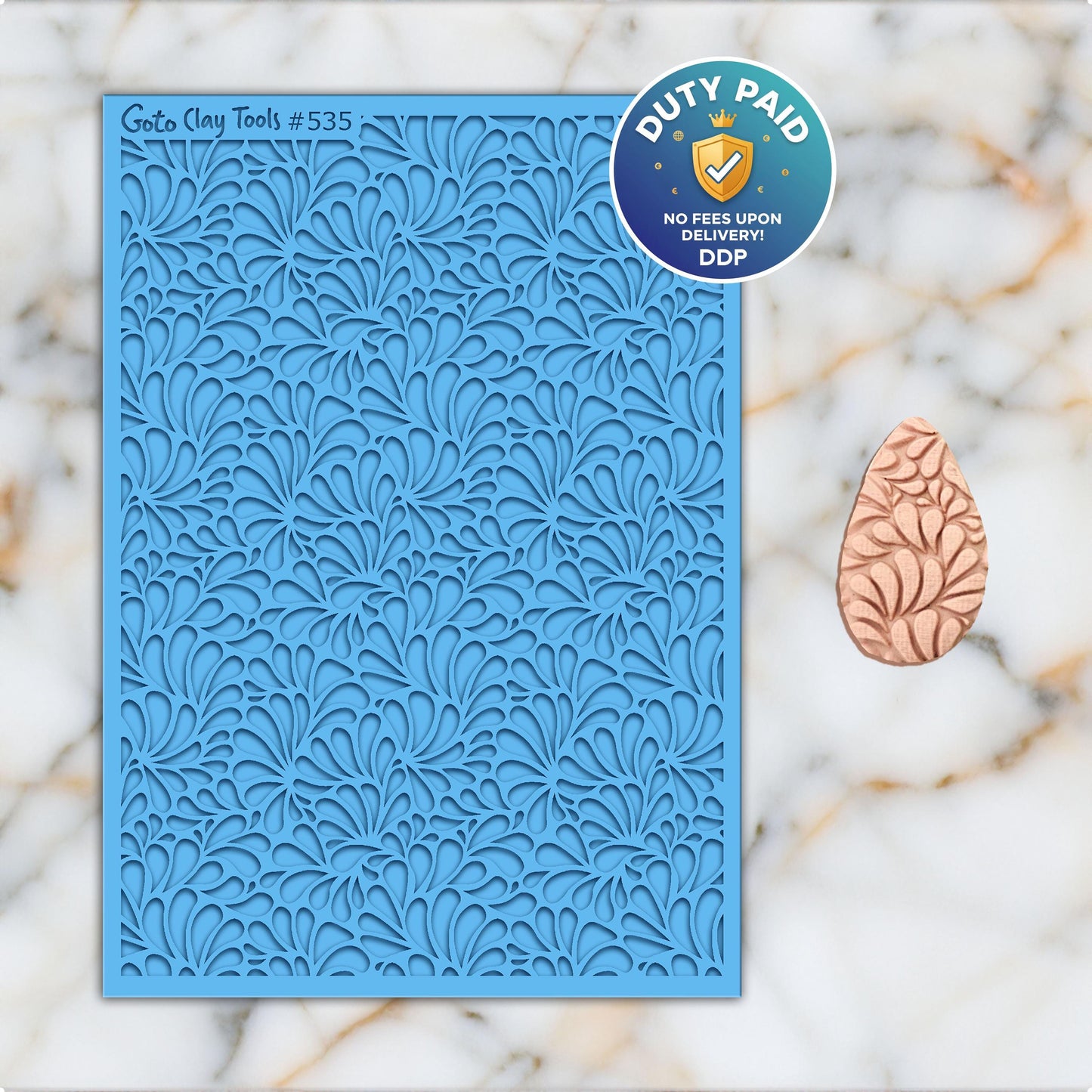 Abstract wave Texture mat for polymer clay, Polymer Clay Rubber Texture mat, Texture Tile mats, Fimo, Sculpey, Cernit #535