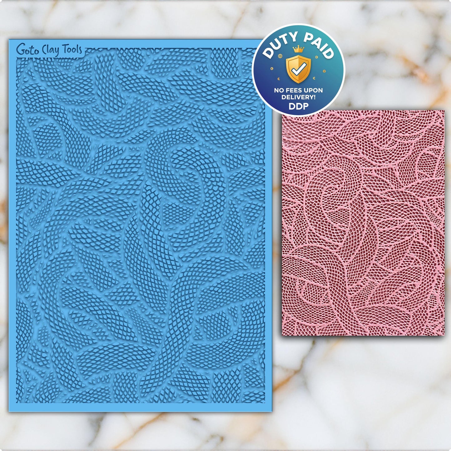 Snake Skin Rubber Texture Mat for Polymer Clay (74mm X 105 mm) (#547)