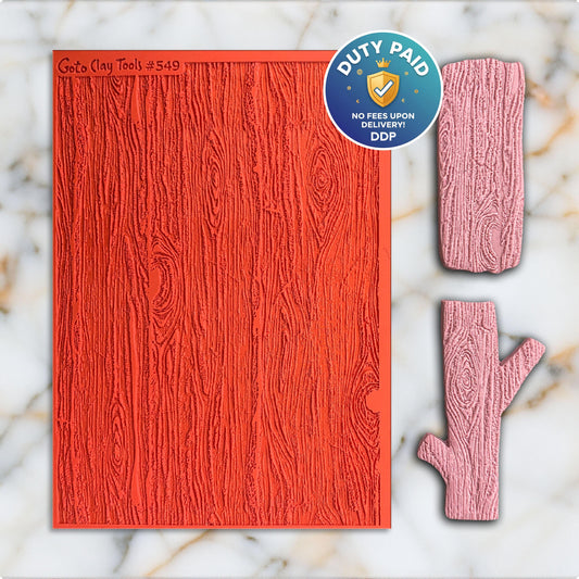Wood Texture mat for polymer clay, Polymer Clay Rubber Texture mat, Texture Tile mats, Fimo, Sculpey, Cernit #549