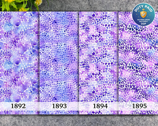 Purple Watercolor Dots Transfer Paper for Polymer Clay (4x5.5 inches)