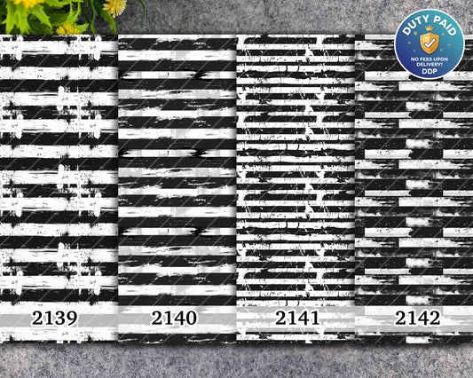 Water soluble Transfer paper for polymer clay, Black and white abstract stripes, polymer clay image transfers, magic transfer paper