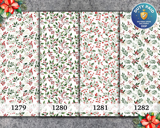 Christmas Polymer Clay Transfer Paper: Water Soluble Image Transfers
