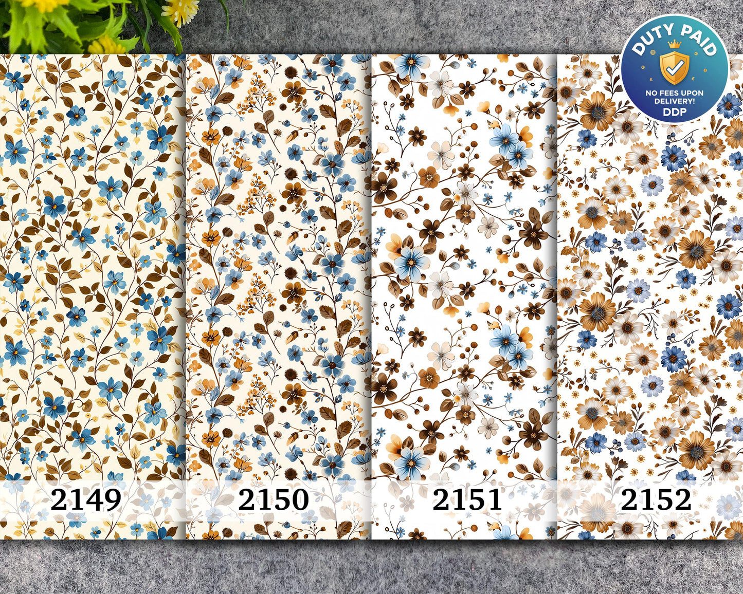 Floral Polymer Clay Transfer Paper: Water Soluble, 4x5.5"