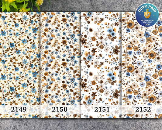 Floral Polymer Clay Transfer Paper: Water Soluble, 4x5.5"