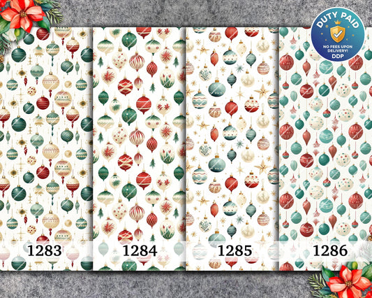 Christmas Ornament Water Soluble Transfer Paper for Polymer Clay