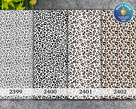 Leopard Print Water Soluble Transfer Paper for Polymer Clay