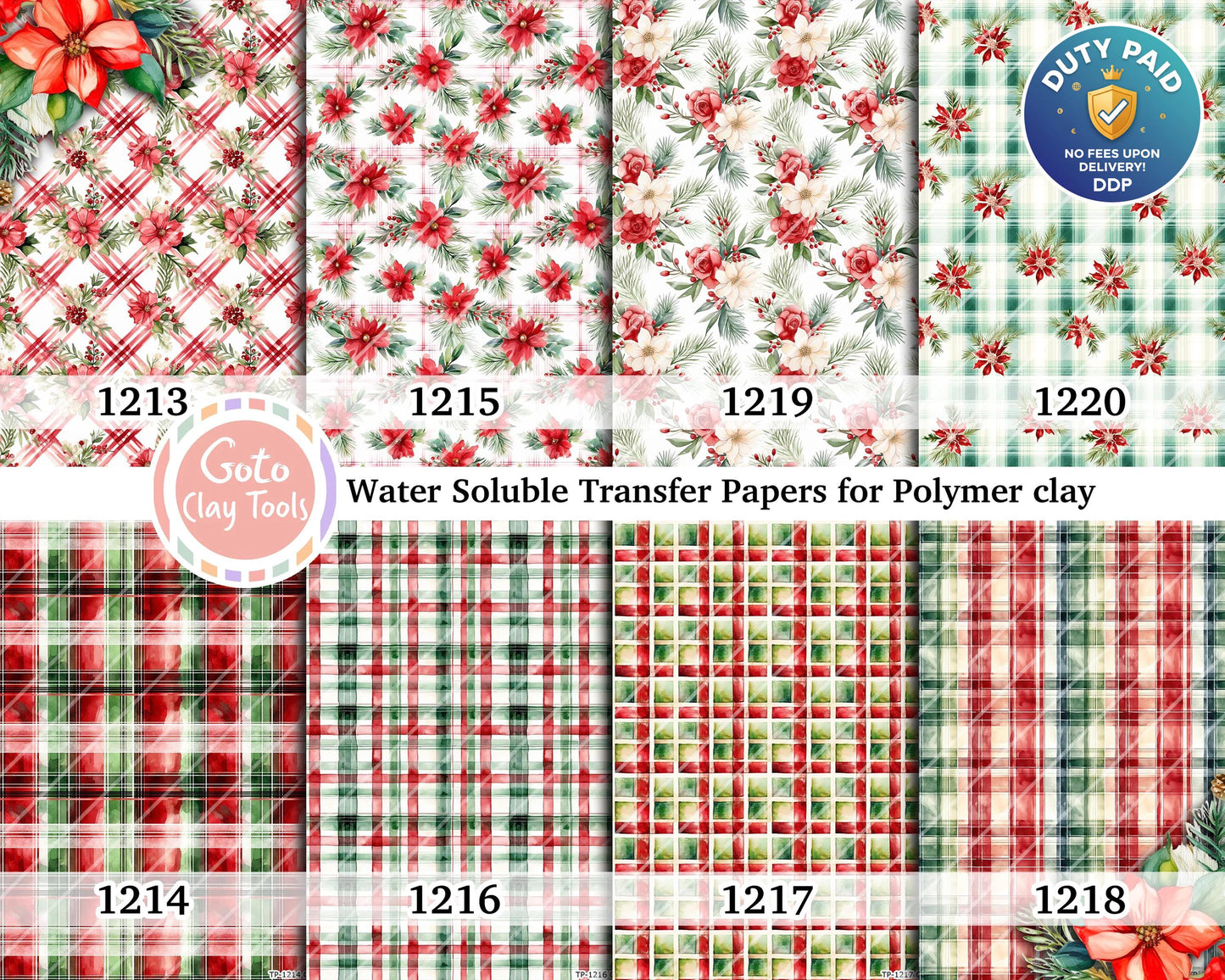 Plaid Polymer Clay Transfer Paper: Water Soluble (4x5.5 inches)
