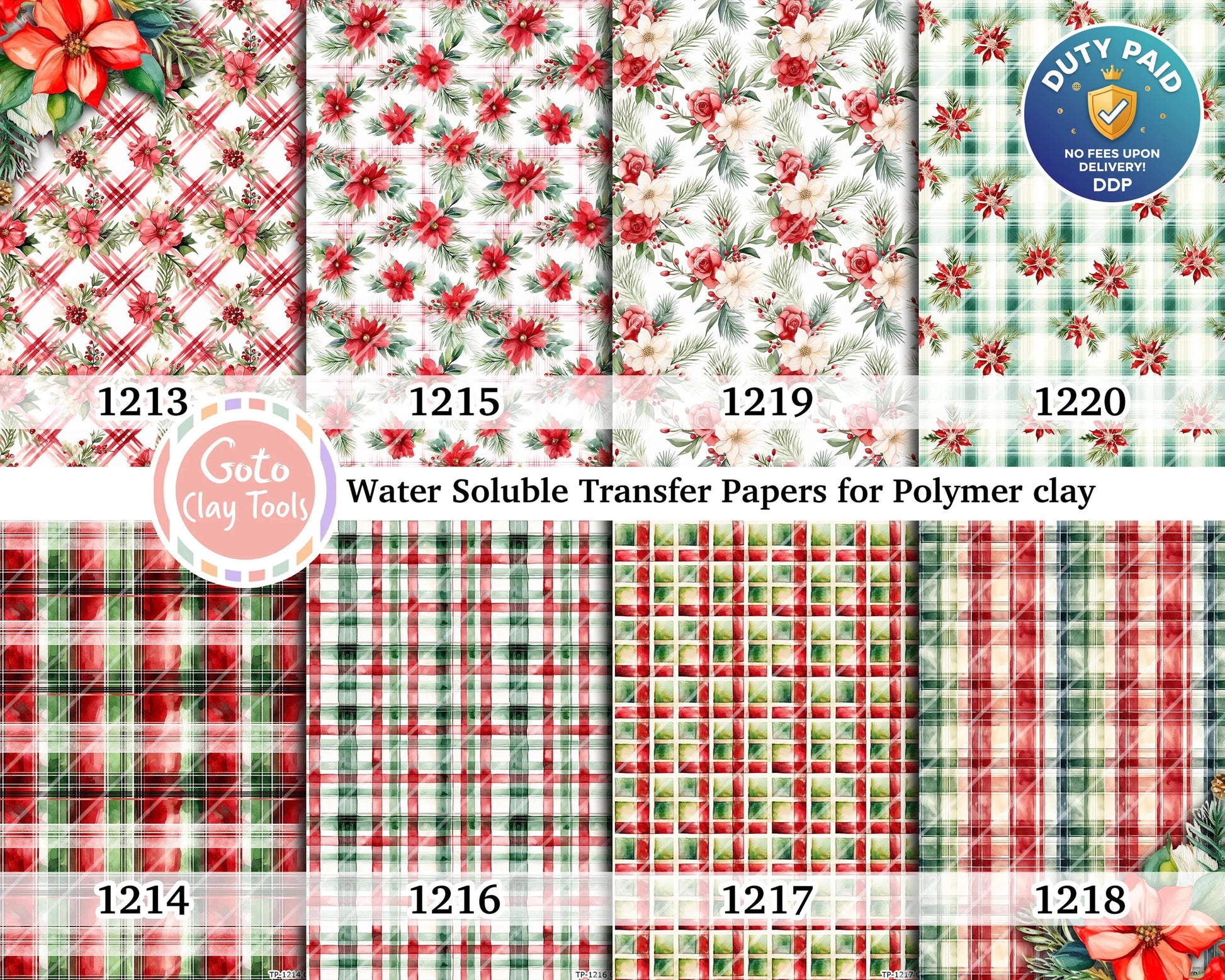 Plaid Polymer Clay Transfer Paper: Water Soluble (4x5.5 inches)