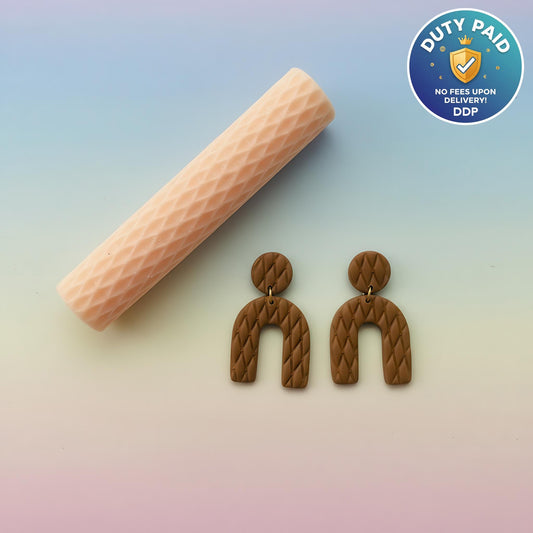 Tufted Leather Texture Roller: Polymer Clay Tool (100mm) #103