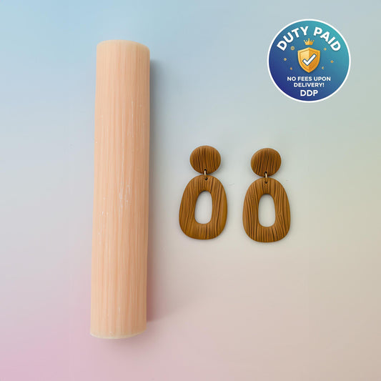 Thin waves Texture Roller, Polymer Clay Texture Roller, Resin Hand Roller for Polymer Clay, Polymer Clay Tools #101