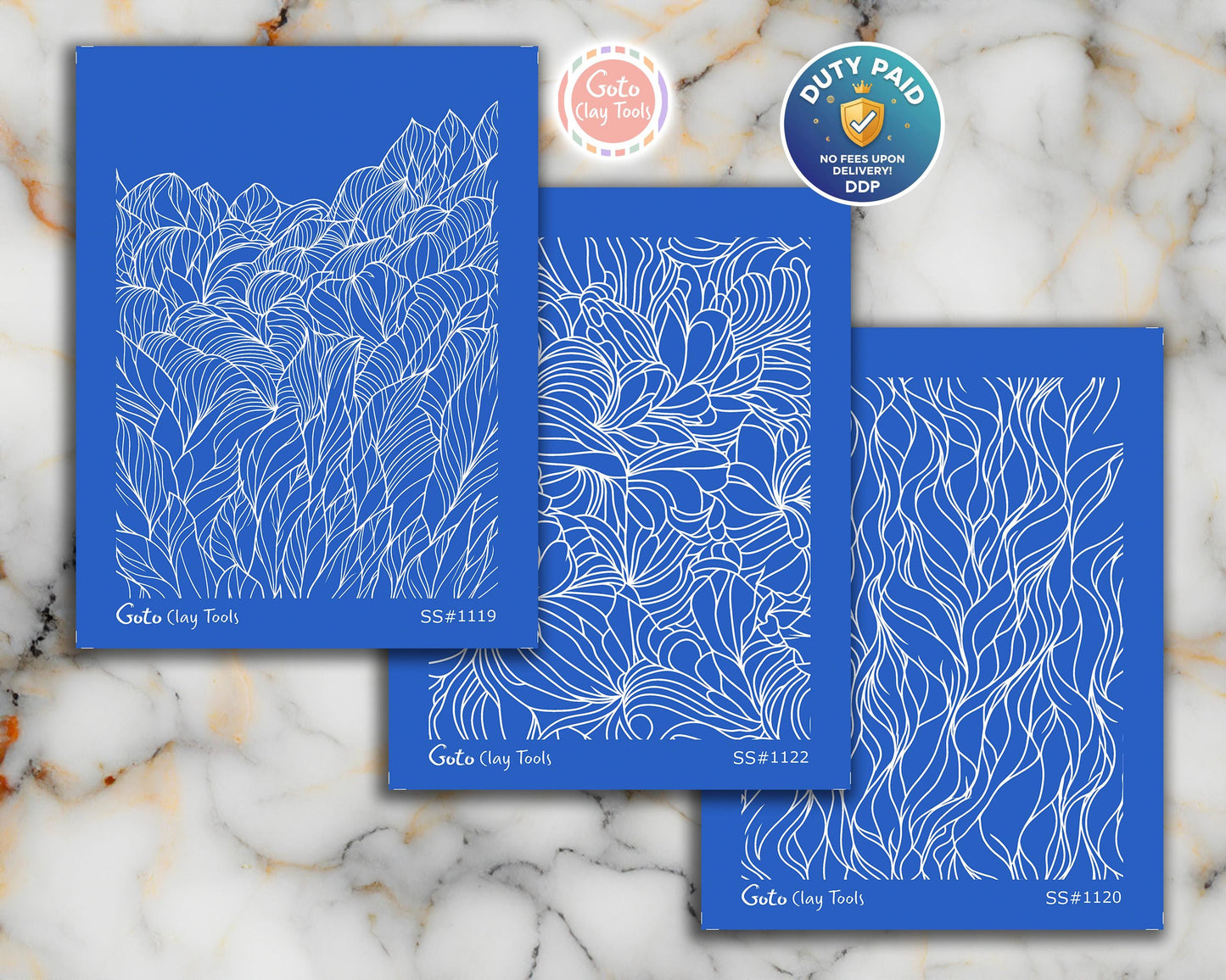 Zentangle Silk screens for Polymer Clay, Clay Stencils, Polymer Clay Silkscreens, Silk screens for Clay, Polymer Clay Silk screens R1SS2