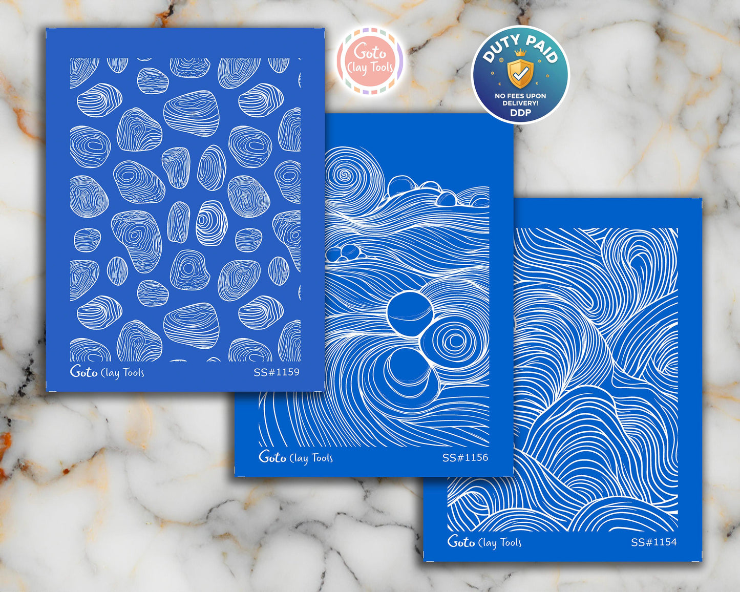 Zentangle Silk screens for Polymer Clay, Clay Stencils, Polymer Clay Silkscreens, Silk screens for Clay, Polymer Clay Silk screens R1SS5